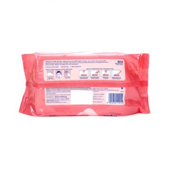 Johnson's baby Skincare Wipes - 80 Pieces Johnson's baby Skincare Wipes - 80 Pieces