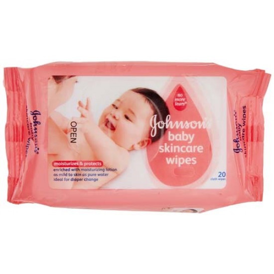 Johnson's baby Skincare Wipes 20 Pieces Johnson's baby Skincare Wipes 20 Pieces