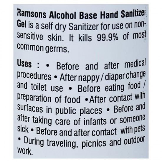 Ramsons Alcohol Base  Gel Hand Sanitizer 100 ml