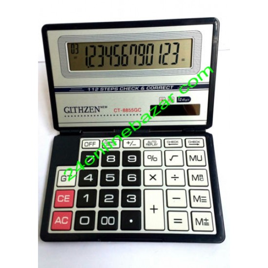GITHZEN CT-8855GC 112 Steps Check Foldable laptop calculator 