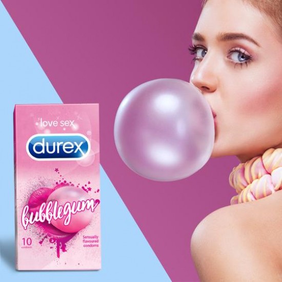Durex Bubblegum flavoured condoms 10s