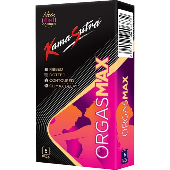 Kamasutra Orgasmax Ultimate 4 in 1 Condoms 6s