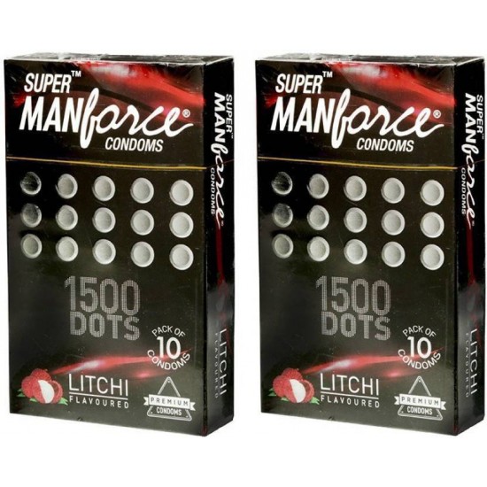 Manforce LICHI FLAVOURED 1500 Dot Condom