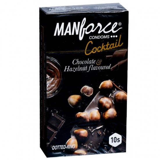 Manforce Cocktail Chocolate & Hazelnut Flavoured Condoms 10s