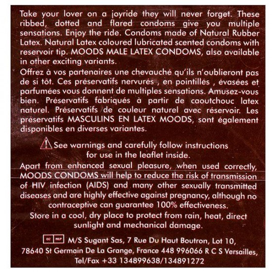 Moods Silver Joyride Multiple Sensation Condoms 12s