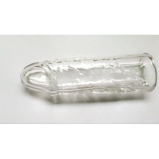 Silicone Realistic Big Penis Sleeve Extender Reuseable Sex Time Delay Condom