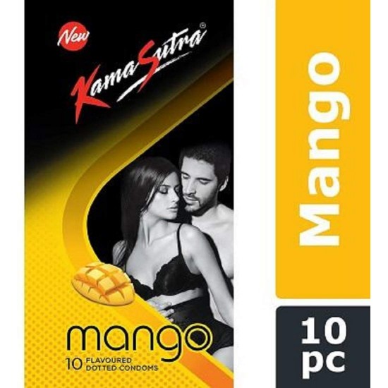KamaSutra Mango Flavoured Dotted Condoms 10s