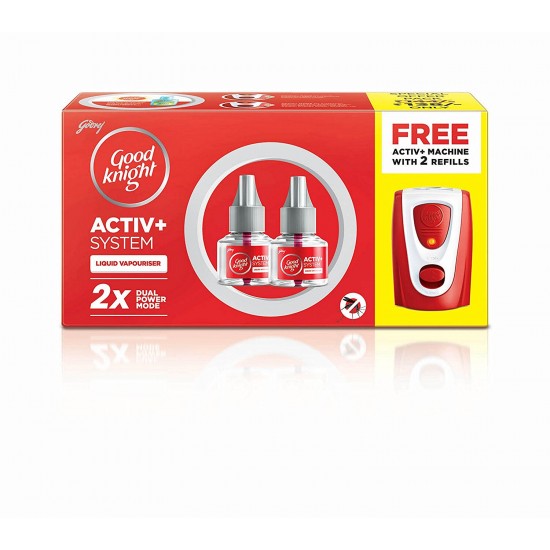 Good Knight 2 Liquid Refill + 1 Free Activ Machine Good Knight 2 Liquid Refill + 1 Free Activ Machine