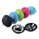 USB Cable Earphone Portable Carrying Case (Round) USB Cable Earphone Portable Carrying Case (Round)