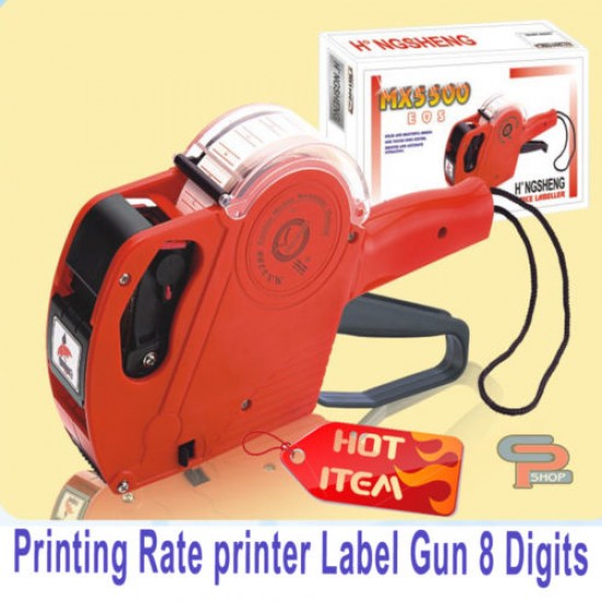 8 Digits MX-5500  Price Labeler Tag Gun One Touch Open System