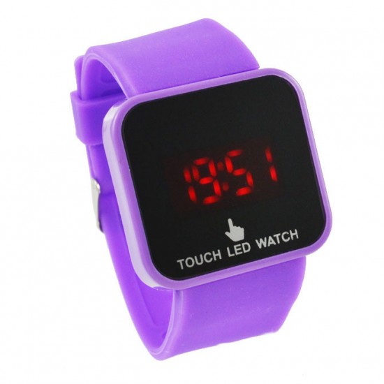 Touch Screen Red LED Digital Wrist Watch for Kid men Touch Screen Red LED Digital Wrist Watch for Kid men
