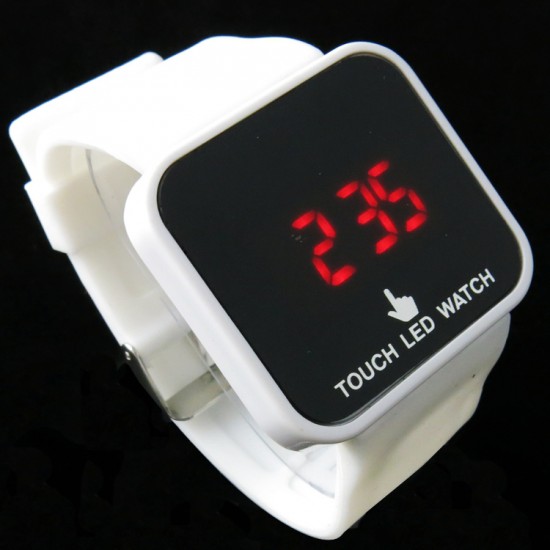 Touch Screen Red LED Digital Wrist Watch for Kid men Touch Screen Red LED Digital Wrist Watch for Kid men