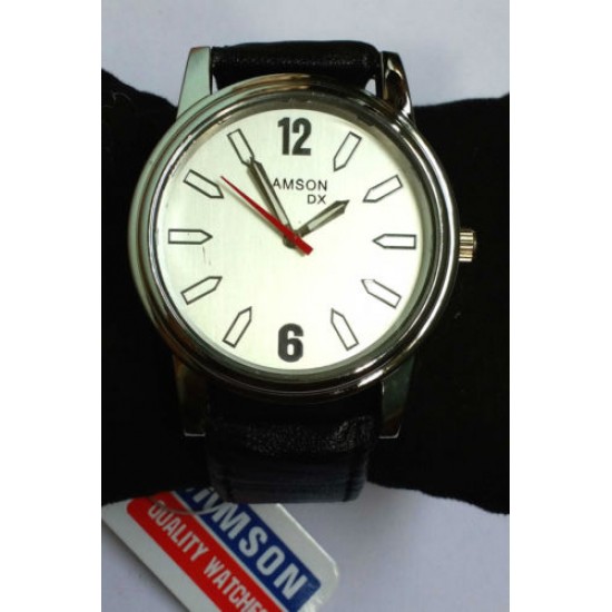 Men's Stylish PU Leather Belt Fashion Wrist Watch