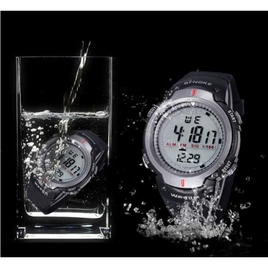 SYNOKE Brand LED Electronic Digital Military Men Sport Wristwatch