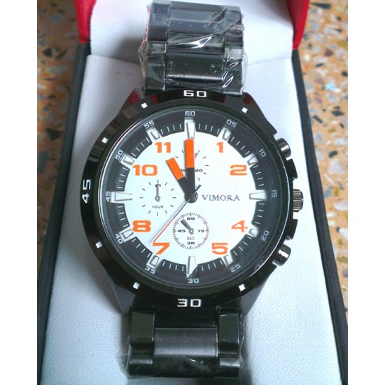 Vimora Brand New Stylish Sober Stainless Steel Luxury Wrist Watch for Men