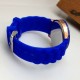 Geneva Casual Silicone Belt Women Unisex Dress Wristwatch (Blue)