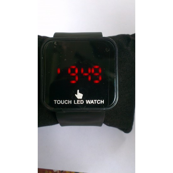 Touch Screen Red LED Digital Wrist Watch for Kid men (4 Color )